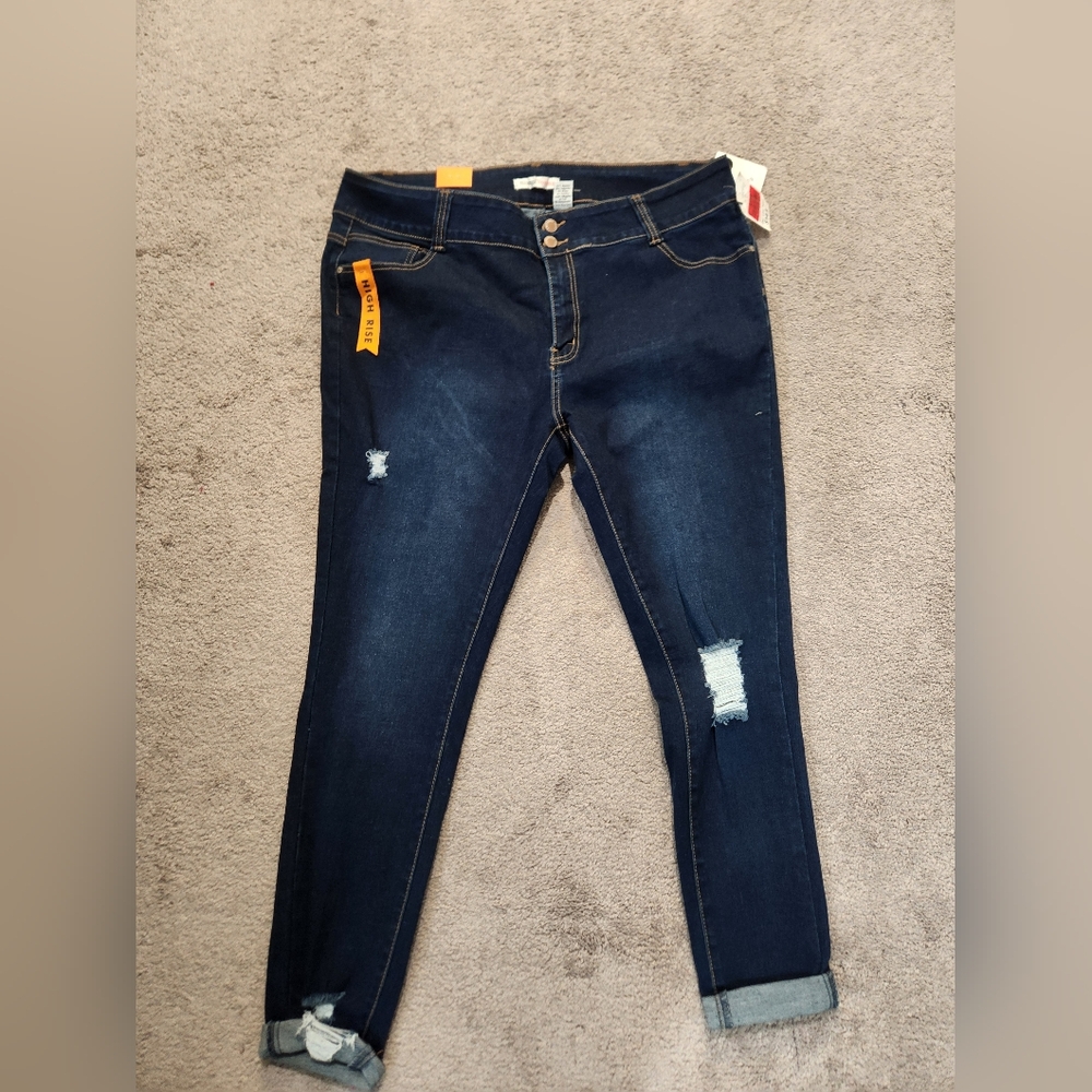 High rise jeans